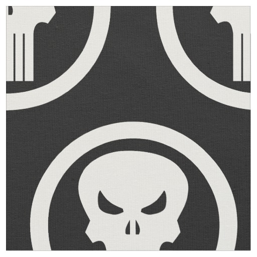 Punisher Skull Icon Fabric