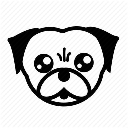 Breed, Dog, Emoji, Pet, Pug, Puppy Icon