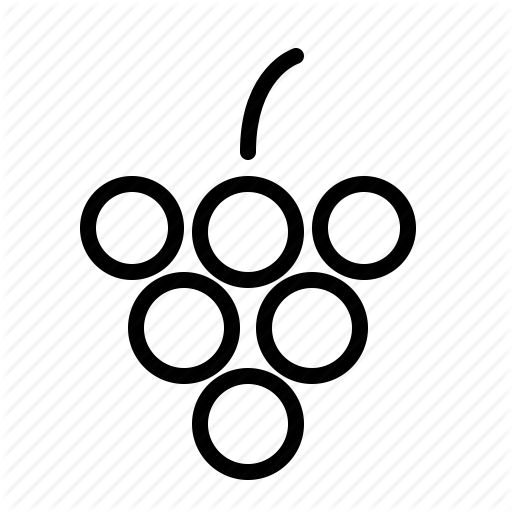 Bunch, Fresh, Fruit, Grapes, Green, Ios, Purple Icon