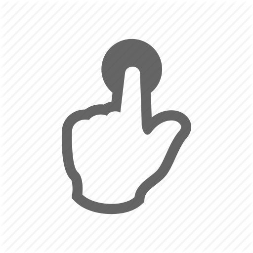 Finger, Press, Push, Touch Icon