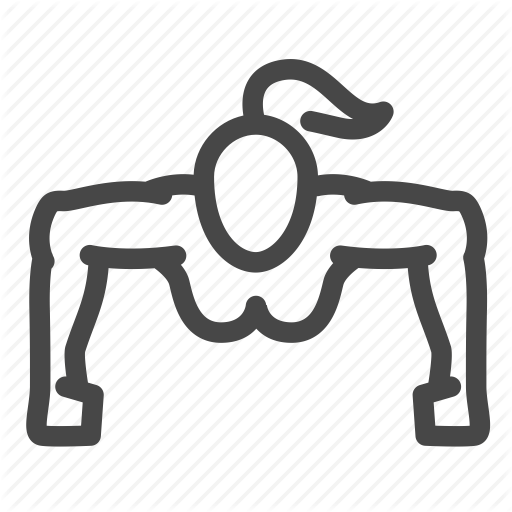 Body, Exercise, Female, Push Up, Woman, Workout Icon