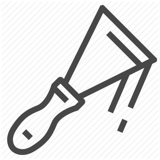 Construction, Knife, Putty, Tool, Wall Icon