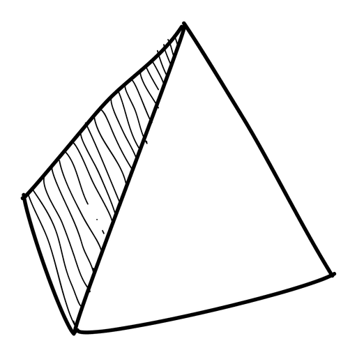 Pyramid Hand Drawn Icon