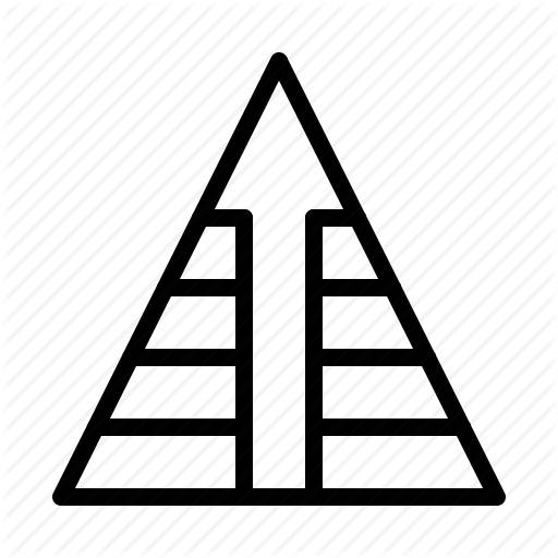 Arrow, Pyramid Icon