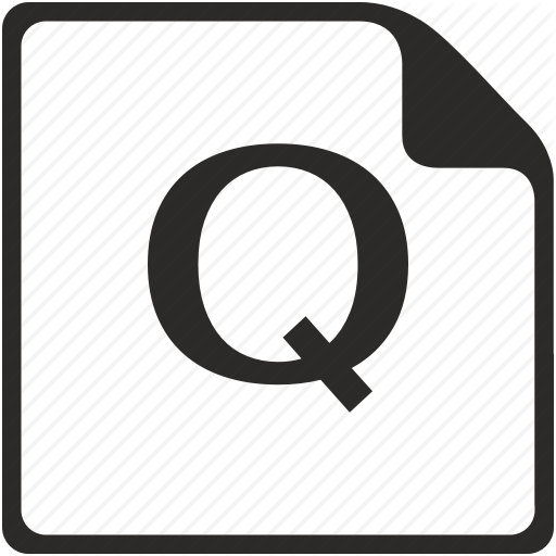Doc, File, Key, Latin, Letter, Q Icon