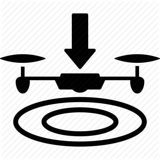 Airport, Arrive, Copter, Drone, Landing, Nanocopter, Quadcopter Icon