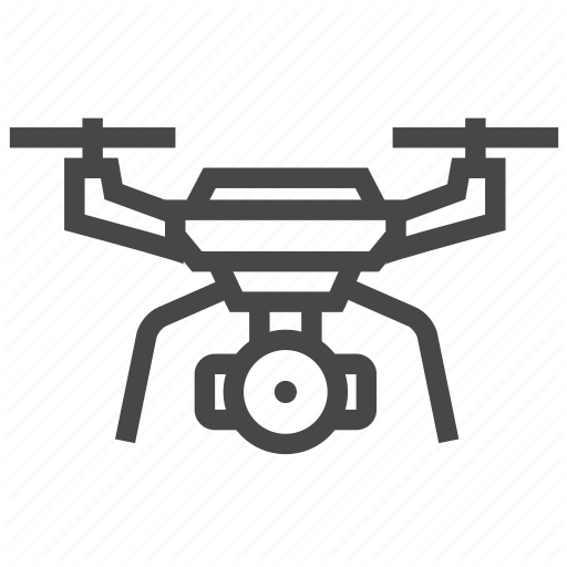 Drone, Flying, Quadcopter Icon