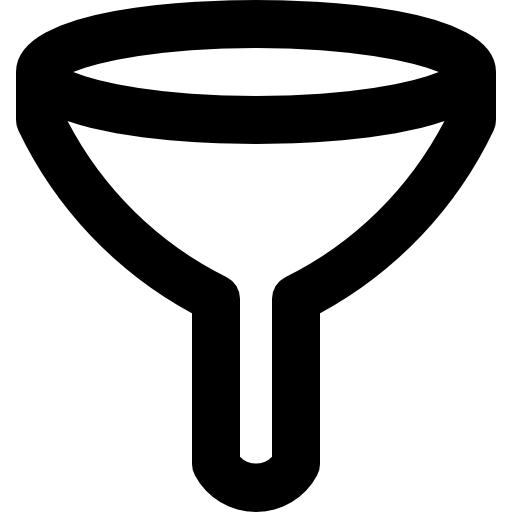 Spam Control Interface Symbol Of Outlined Filter Icons Free Download