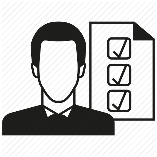 Check, List, Man, People, Quality Control Icon