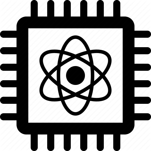 Chip, Computation, Computer, Computing, Quantum, Qubit, Qubits Icon