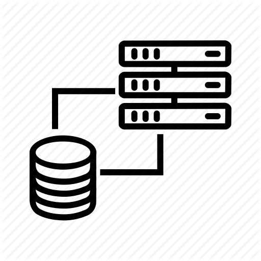 Data Transfer, Database Server, Get Data, Query Data Icon