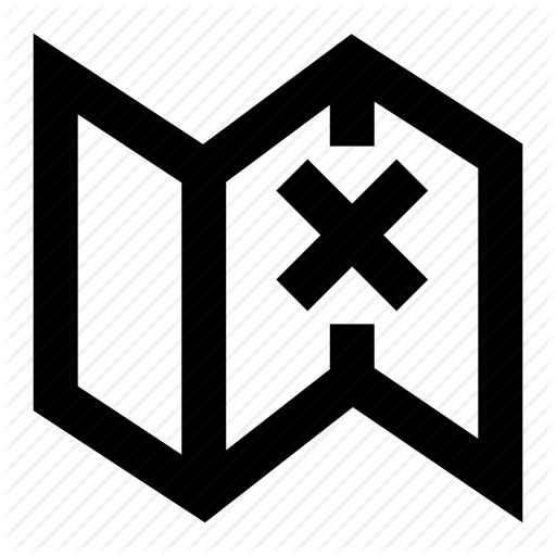 Map, Orientation, Quest, Treasure Icon