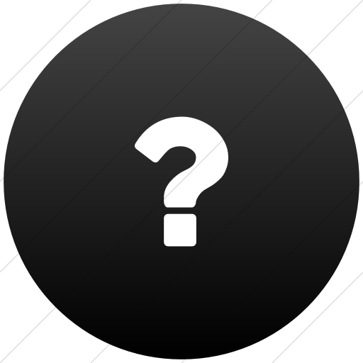 Flat Circle White On Black Gradient Bootstrap Font