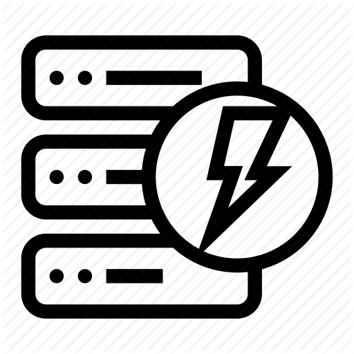 Data, Database, Lightning, Quick, Server Icon