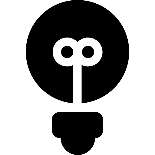 Light Bulb With Filament Icons Free Download