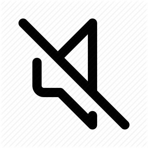 Mute, Quiet, Silence, Sound Speaker Off, Stop Volume, Volume Off Icon