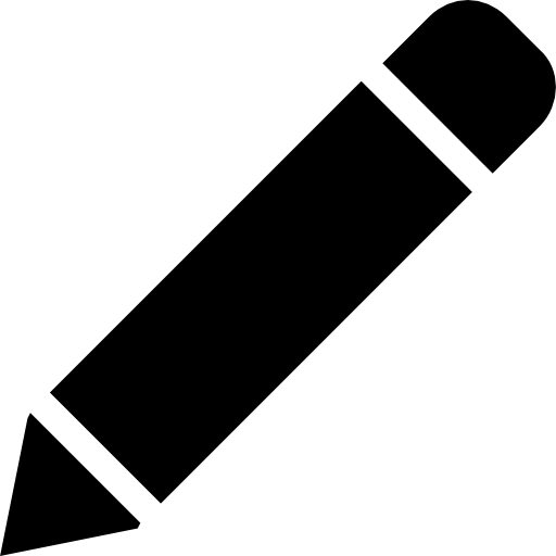 Pen Black Diagonal Symbol Of Writing Tool Icons Free Download