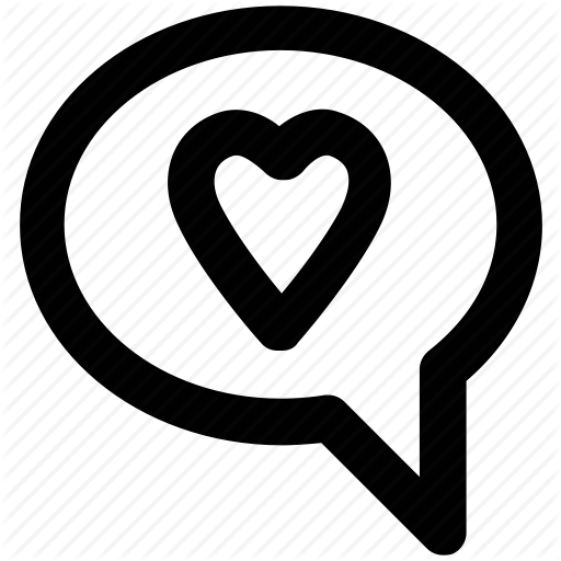 Chat Balloon, Chat Bubble, Heart Bubble, Love, Love Chat, Romance