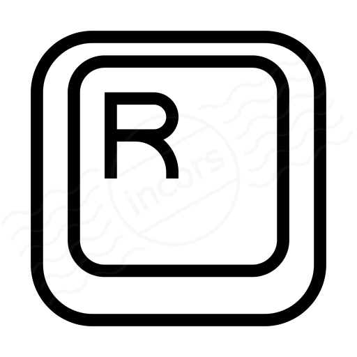 Iconexperience I Collection Keyboard Key R Icon