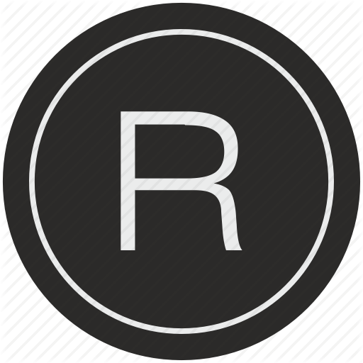 English, Latin, Letter, R, Uppercase Icon