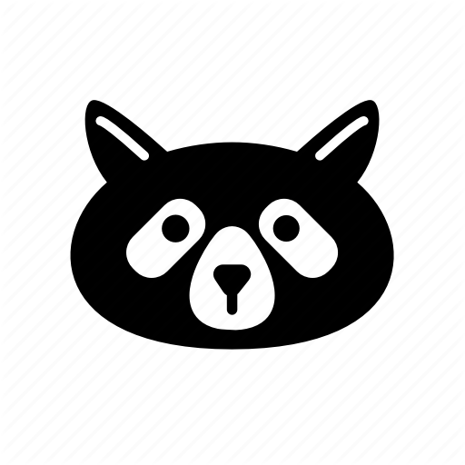 Animal, Armadillo, Bear, Cartoon, Face, Logo, Raccoon Icon
