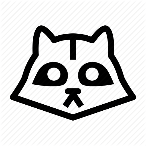 Animal, Raccoon, Raccoon Face, Skunk, Wild Animal Icon