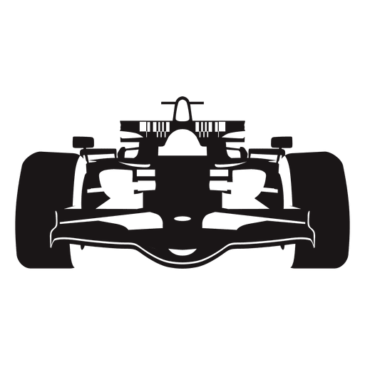 Formula One Racing Car Silhouette