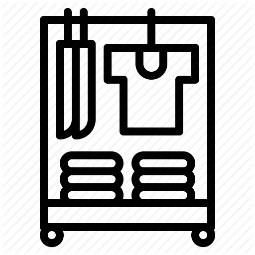 Clothes, Coat, Rack, Stand Icon