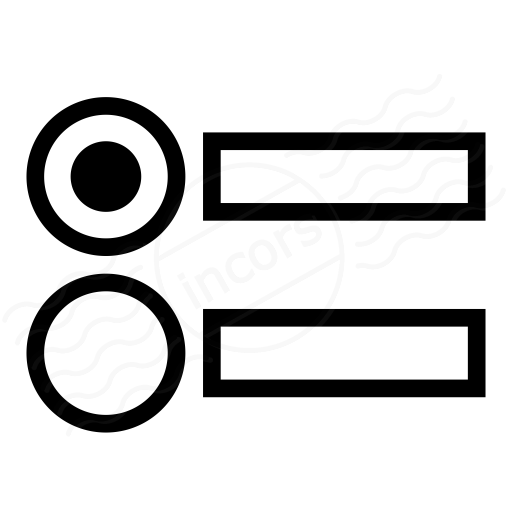Iconexperience I Collection Radio Button Group Icon