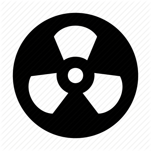 Danger, Hazard, Nuclear, Radiation, Radioactive Icon