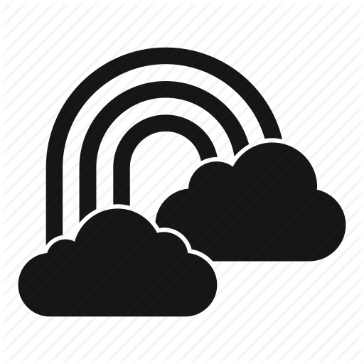 Cloud, Concept, Nature, Rainbow, Sky, Summer, Weather Icon