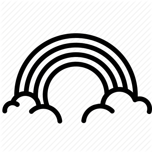 Cloud, Colorful, Rainbow, Spring, Sun, Vibrant Icon