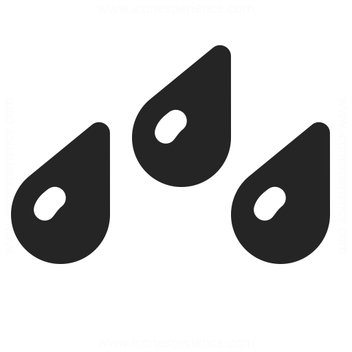 Rain Drops Icon Iconexperience