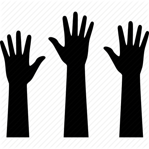 Class, Hand, Hands, Participation, Plams, Raise, Raised Icon