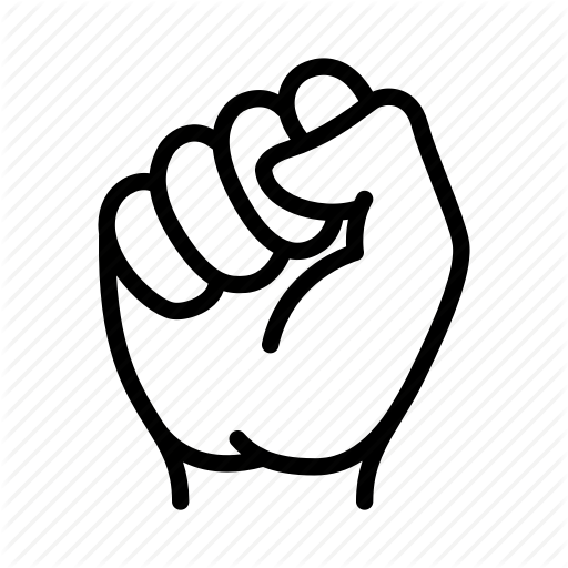 Fist, Hand, Power, Protest, Rally, Revolution, Strength Icon