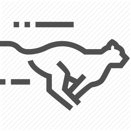 Agile, Animal, Cheetah, Fast, Rapid, Running, Speed Icon
