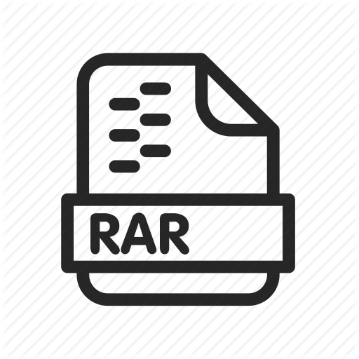 Extension, File, Format, Rar Icon