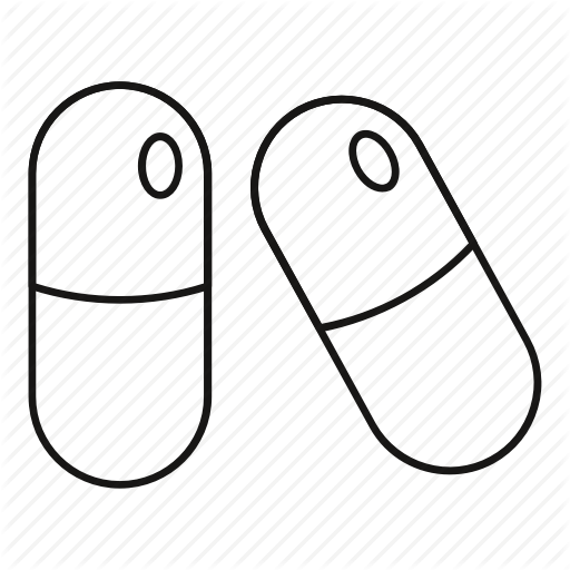 Background, Capsule, Line, Marijuana, Medical, Outline, Pill Icon