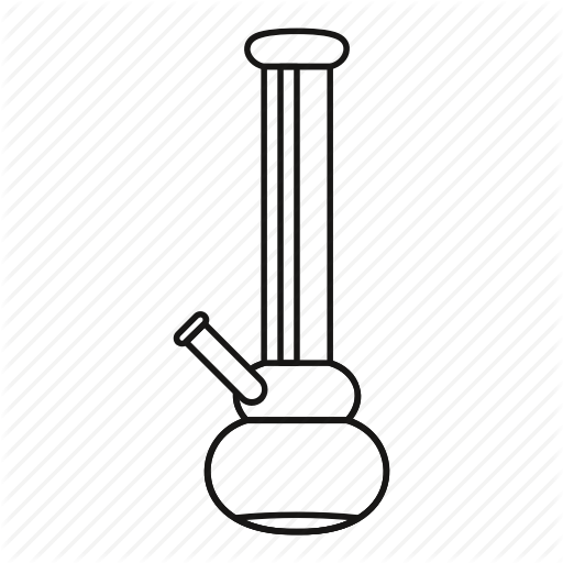 Bong, Cannabis, Line, Marijuana, Outline, Smoke, Weed Icon