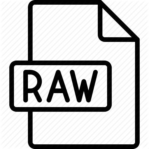 Document, Extension, File, Format, Raw Icon