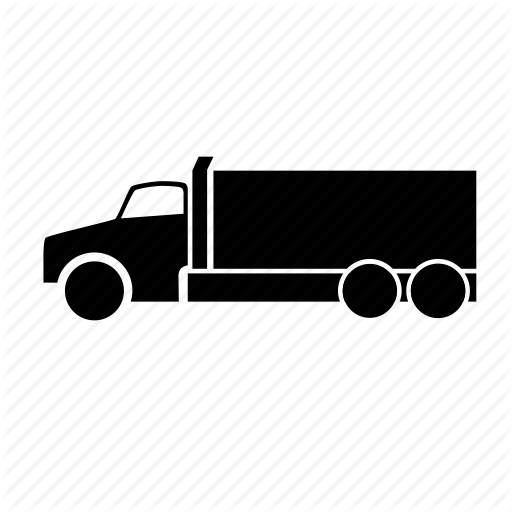 Distribution, Raw Material, Road, Truck Icon