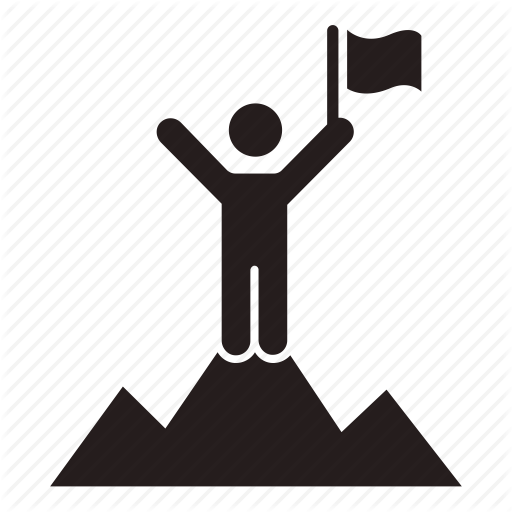Achieve, Achievement, Mountain, Reach, Success, Summit, Victory Icon