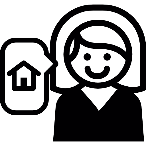 Female Real Estate Agent Icons Free Download