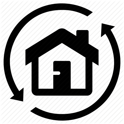 Arrows, Estate, House, Real Icon