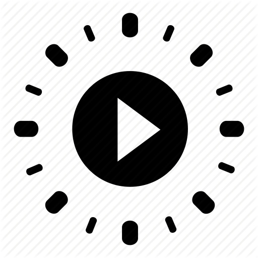 Circle, Feed, Play, Real, Time, Video Icon