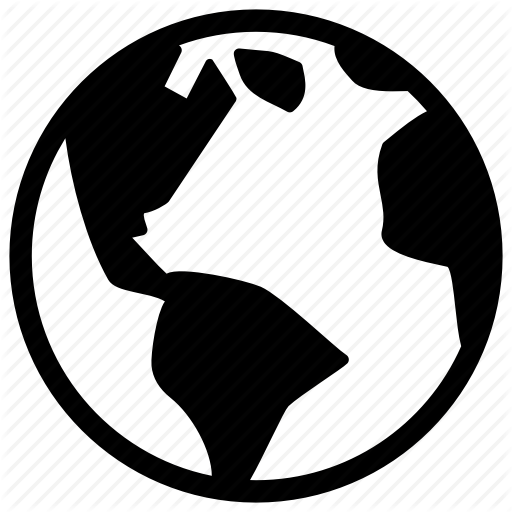 Circular, Earth, Earthly, Land, Map, World Icon