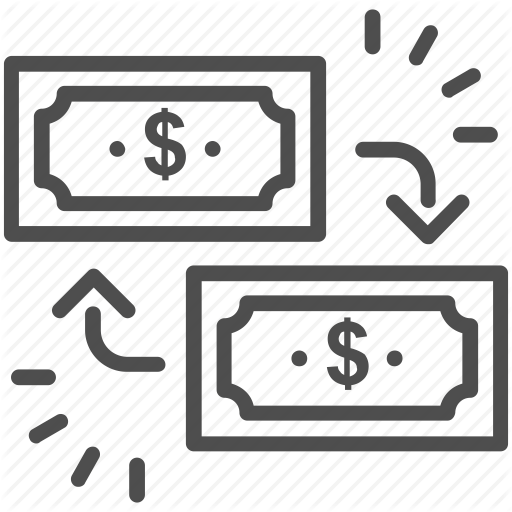 Dollar, Paper Money, Payment, Rebate, Refund, Return Icon