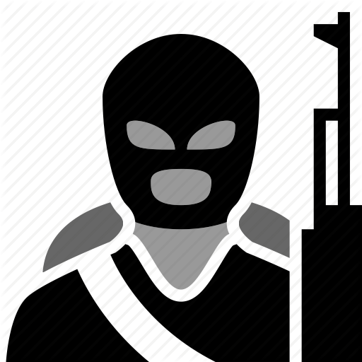 Rebel, Terrorism, Terrorist, Violence, War Icon