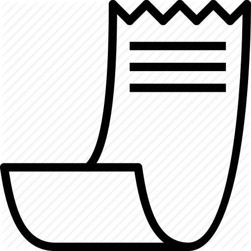 E Commerce, Outline, Receipt Icon