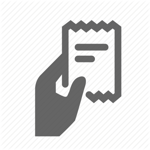 Check, Coupon, Getting, Paper, Printed, Recipe, Ticket Icon